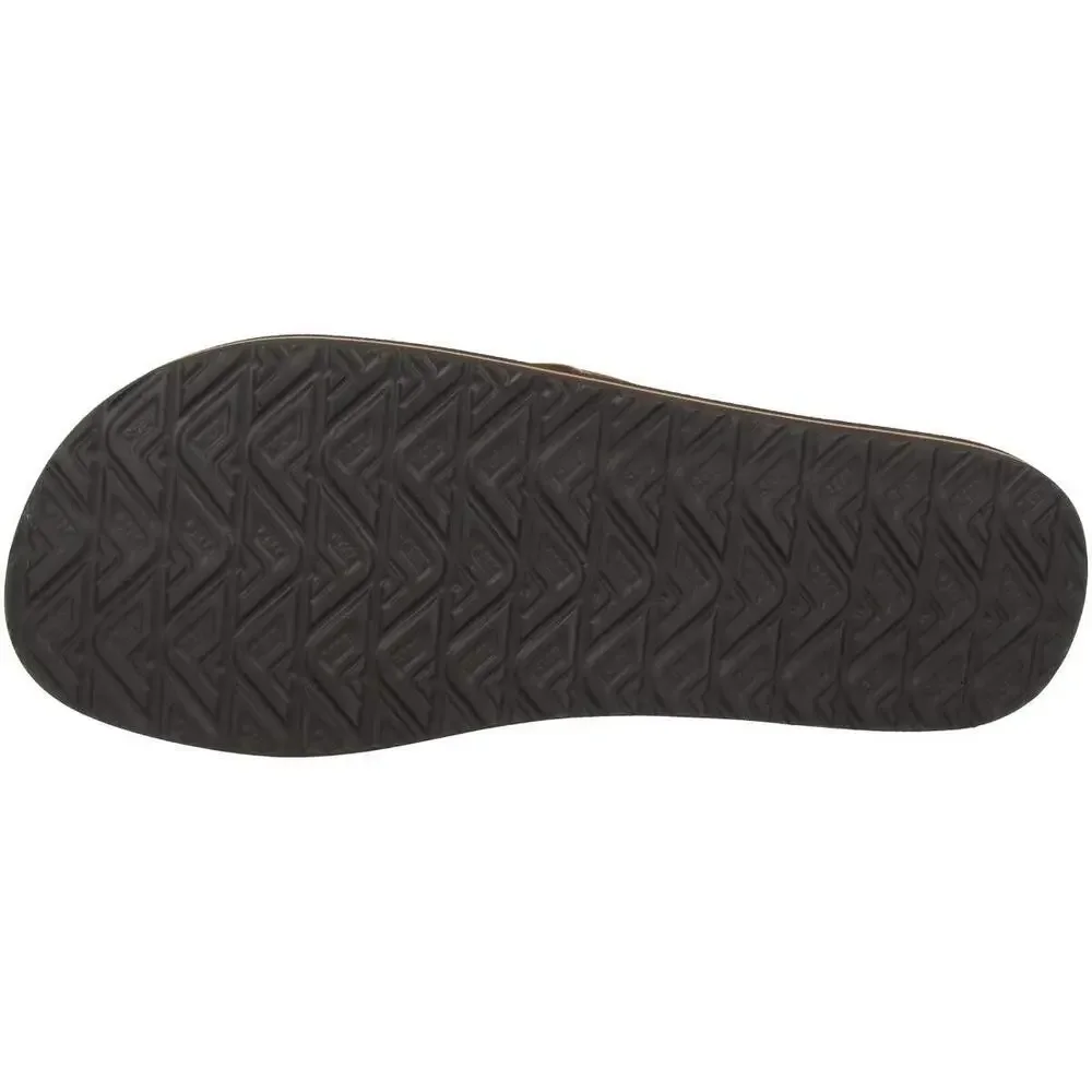 Reef Brown Leather Flip Flops